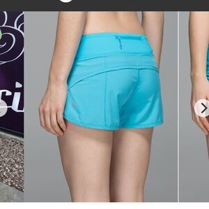 Lululemon Athletica sz 8 Run Speed Women's Shorts - Sky Blue running gym workout